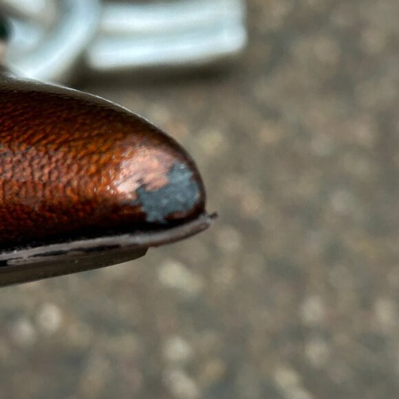 Cole Haan Fiona Low Air Dark Amber Patent Leather High Heel Pumps Size 10AA - Picture 2 of 11